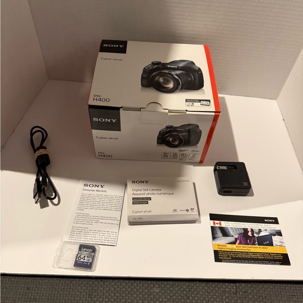 Sony Cyber-Shot DSC-H400 Digital Camera 63x Zoom, Works Perfectly & Like New - Picture 6 of 6